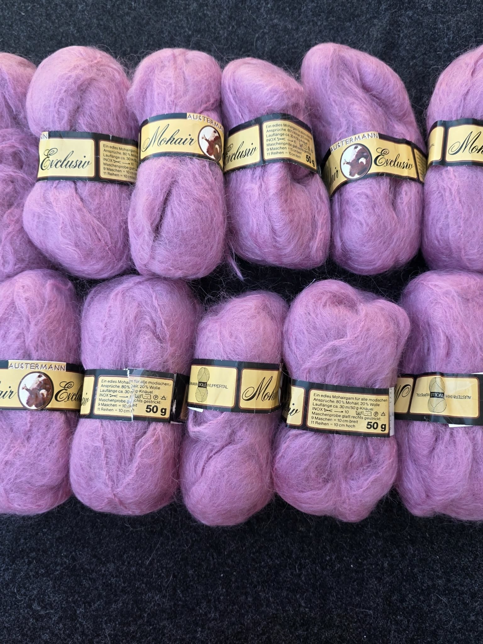 10*50g Mohair Exclusiv Yarn - Pink Lilac